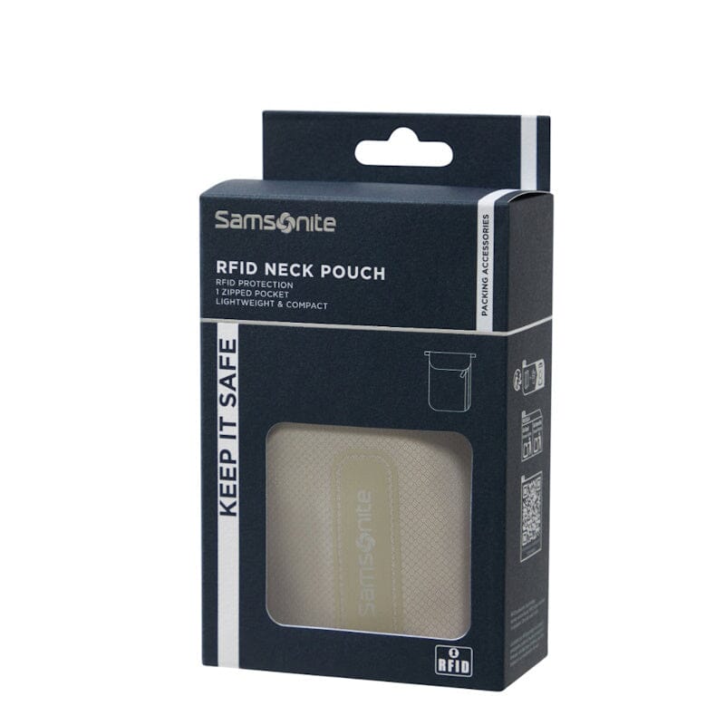 Samsonite TA Revolution Rfid Neck Pouch Eclipse Grey Samsonite 