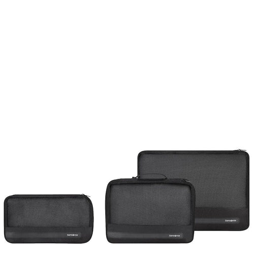 Samsonite TA Revolution Set Of 3 Packing Cubes Black Samsonite 
