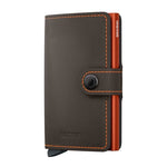 Secrid Mini Wallet Matte Truffle & Orange Secrid 