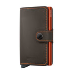 Secrid Mini Wallet Matte Truffle & Orange Secrid 