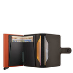 Secrid Mini Wallet Matte Truffle & Orange Secrid 