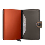 Secrid Mini Wallet Matte Truffle & Orange Secrid 