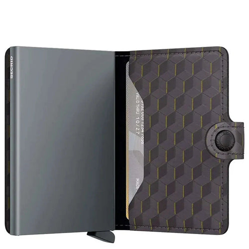 Secrid Mini Wallet Optical Grey Yellow Secrid 