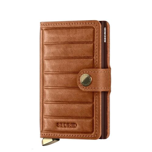 Secrid Premium Mini Wallet Emboss Lines Cognac Secrid 