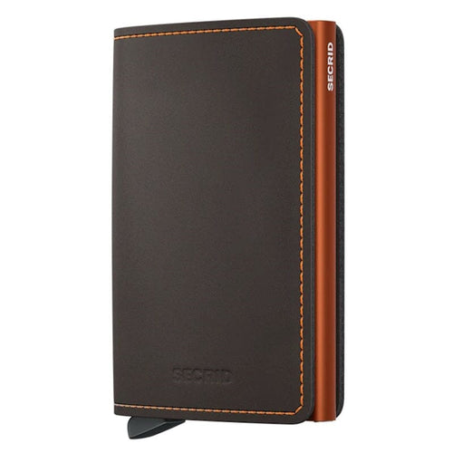 Secrid Slim Wallet Matte Truffel & Orange Secrid 