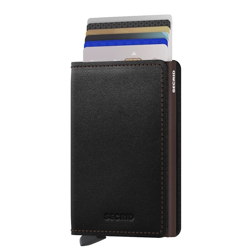 Secrid Slim Wallet Original Black Brown Secrid 