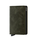 Secrid Slim Wallet Vintage Olive Black Secrid 