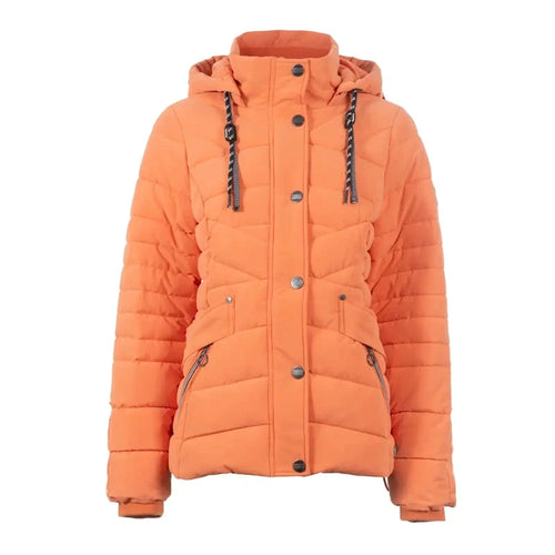 Soquesto Gewatteerde Winterjas met Capuchon Bright Pumpkin Soquesto 