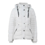 Soquesto Gewatteerde Winterjas met Capuchon Off White Soquesto 