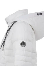 Soquesto Gewatteerde Winterjas met Capuchon Off White Soquesto 