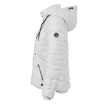 Soquesto Gewatteerde Winterjas met Capuchon Off White Soquesto 