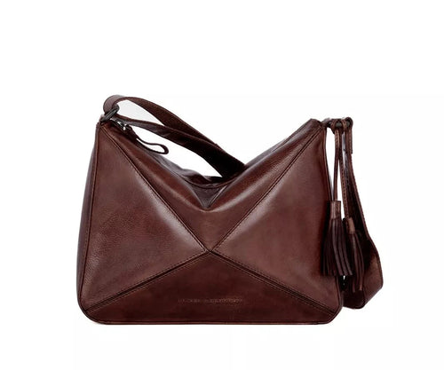 Spikes & Sparrow Apache Lila Crossbodybag Dark Brown Spikes & Sparrow 