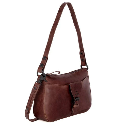 Spikes & Sparrow Bronco Ebonee Crossbodybag Donkerbruin Spikes & Sparrow 