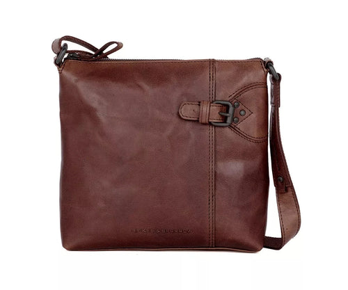 Spikes & Sparrow Bronco Serina Crossbodybag Donkerbruin Spikes & Sparrow 