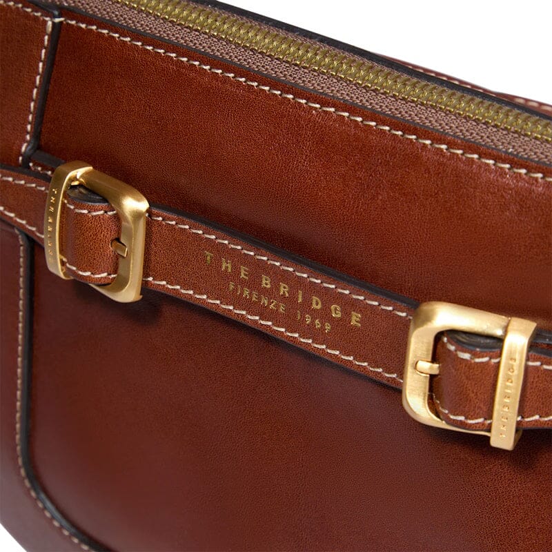 The Bridge Gaia Crossbody Tas Bruin The Bridge 