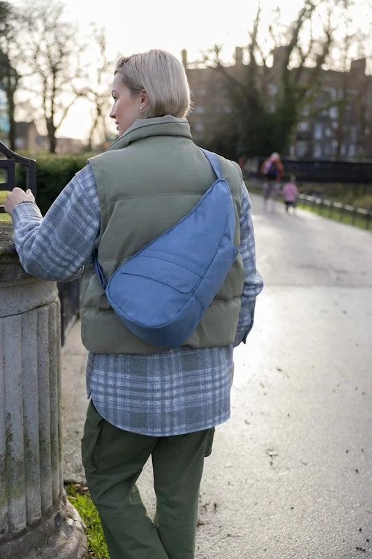 The Healthy Back Bag Textured Nylon S Vintage Indigo Healthy Back Bag 