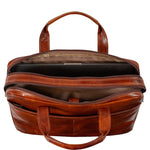 Tony Perotti Van Gogh 2 Vaks Laptoptas 15" Cognac Tony Perotti 