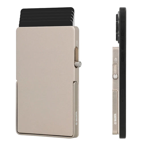 Valenta Cardprotector Magsafe Stand Natural Titanium Valenta 