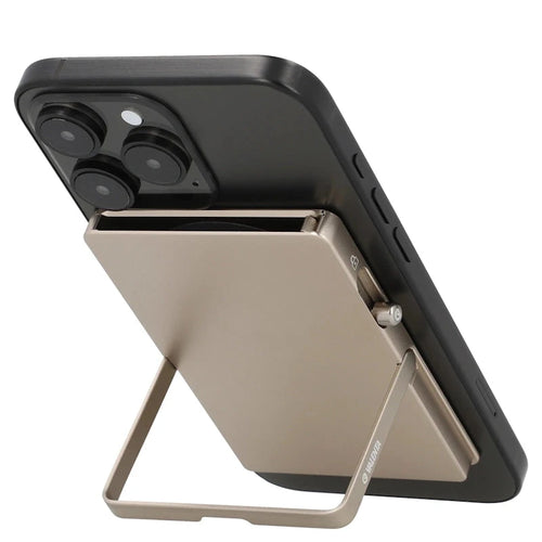 Valenta Cardprotector Magsafe Stand Natural Titanium Valenta 