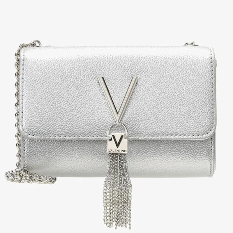 Valentino Bags Divina Overslagtas-Clutch Argento Valentino 