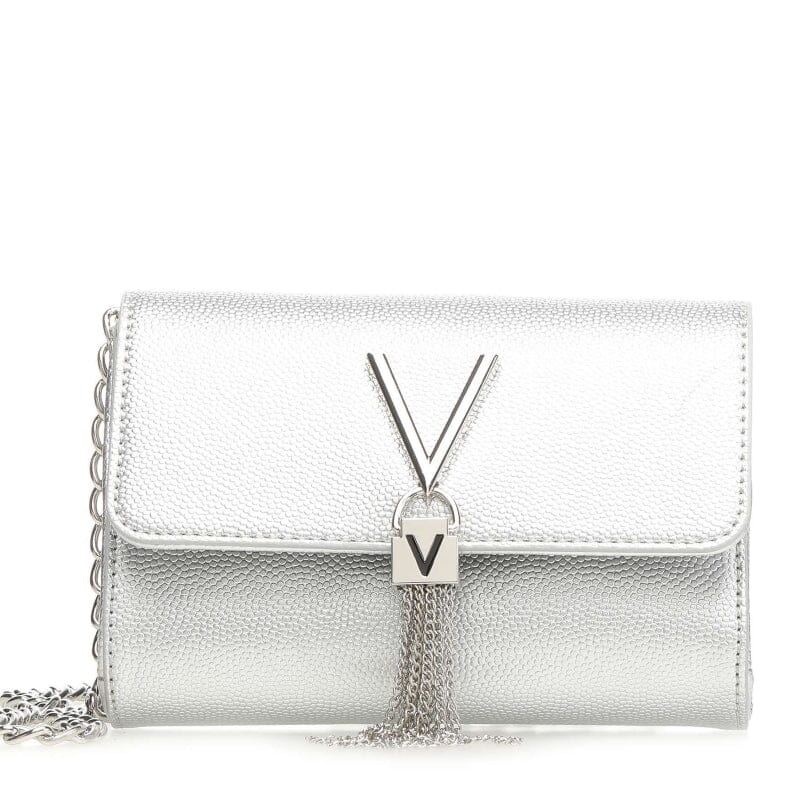 Valentino Bags Divina Overslagtas-Clutch Argento Valentino 