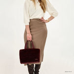 Zebra Trends Emma Handtas Bordeaux Rood Zebra Trends 