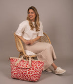 Zebra Trends Richelle Strandtas Luipaard Rood Zebra Trends 