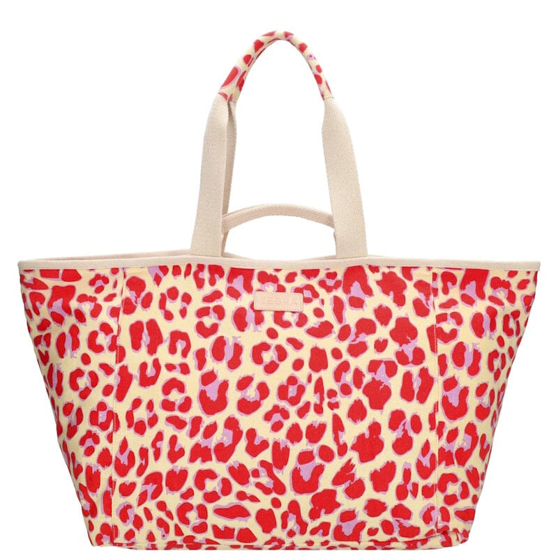 Zebra Trends Richelle Strandtas Luipaard Rood Zebra Trends 
