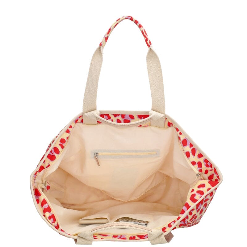 Zebra Trends Richelle Strandtas Luipaard Rood Zebra Trends 