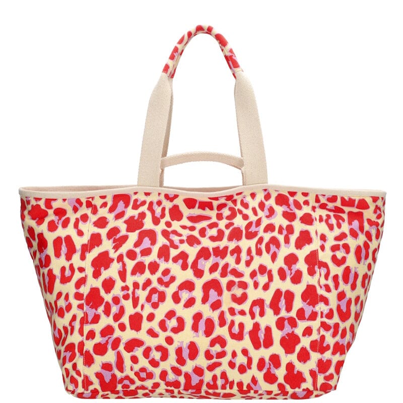 Zebra Trends Richelle Strandtas Luipaard Rood Zebra Trends 