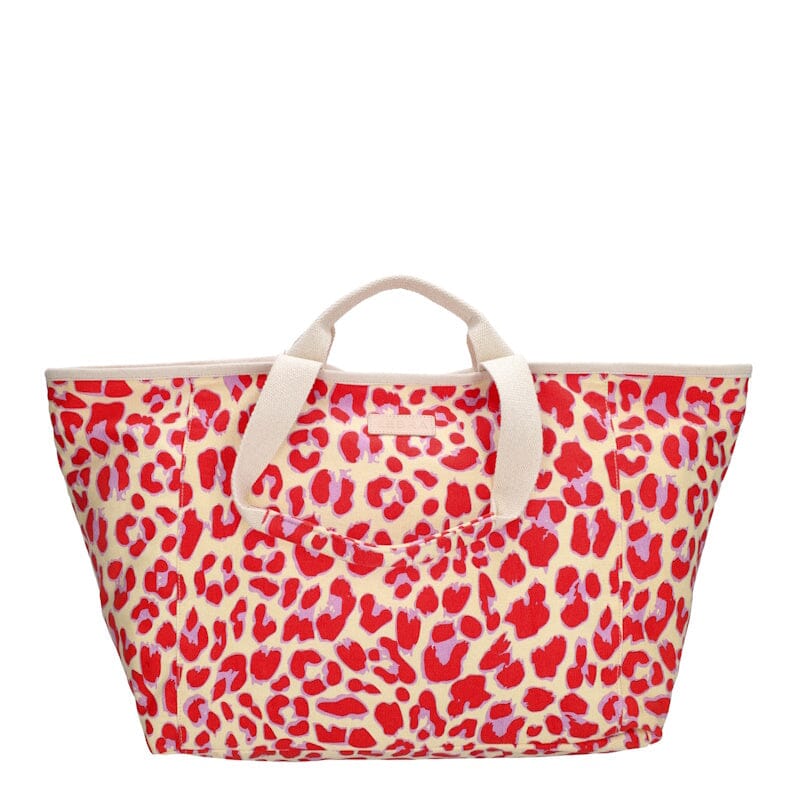 Zebra Trends Richelle Strandtas Luipaard Rood Zebra Trends 