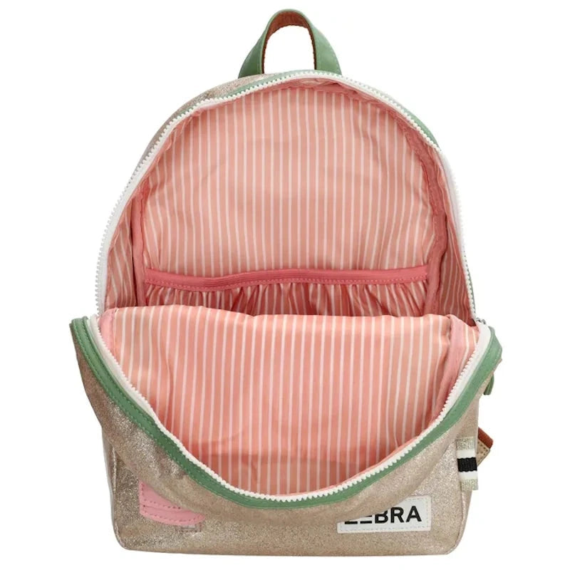 Zebra Trends Rugzak M Girls Goud Zebra Trends 