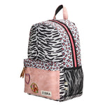 Zebra Trends Rugzak M Girls Tiger Leopard Wit/Roze Zebra Trends 