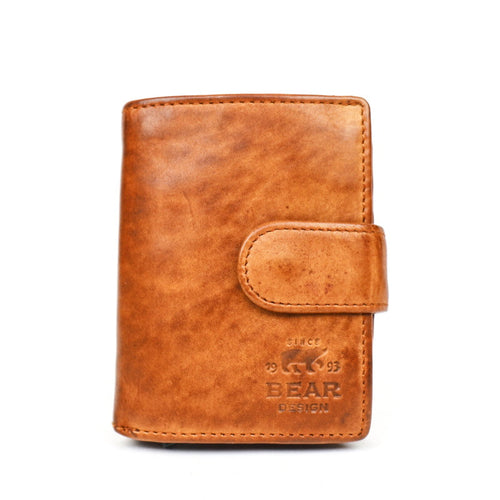 Bear Design Mini Wallet Cognac Bear Design