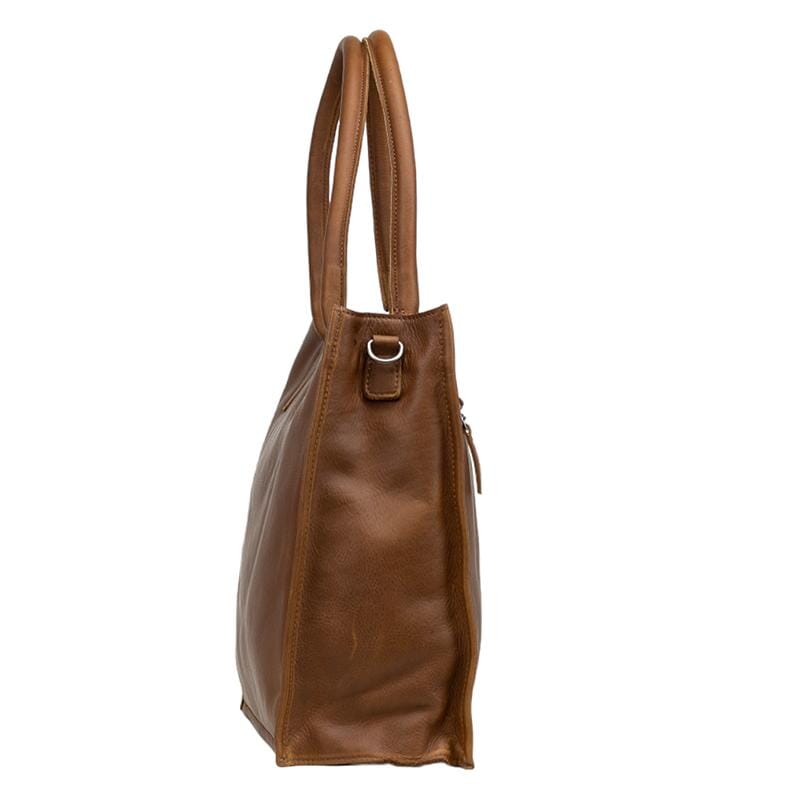 DSTRCT Preston Park Shopper Laptoptas 15" Cognac Dstrct 