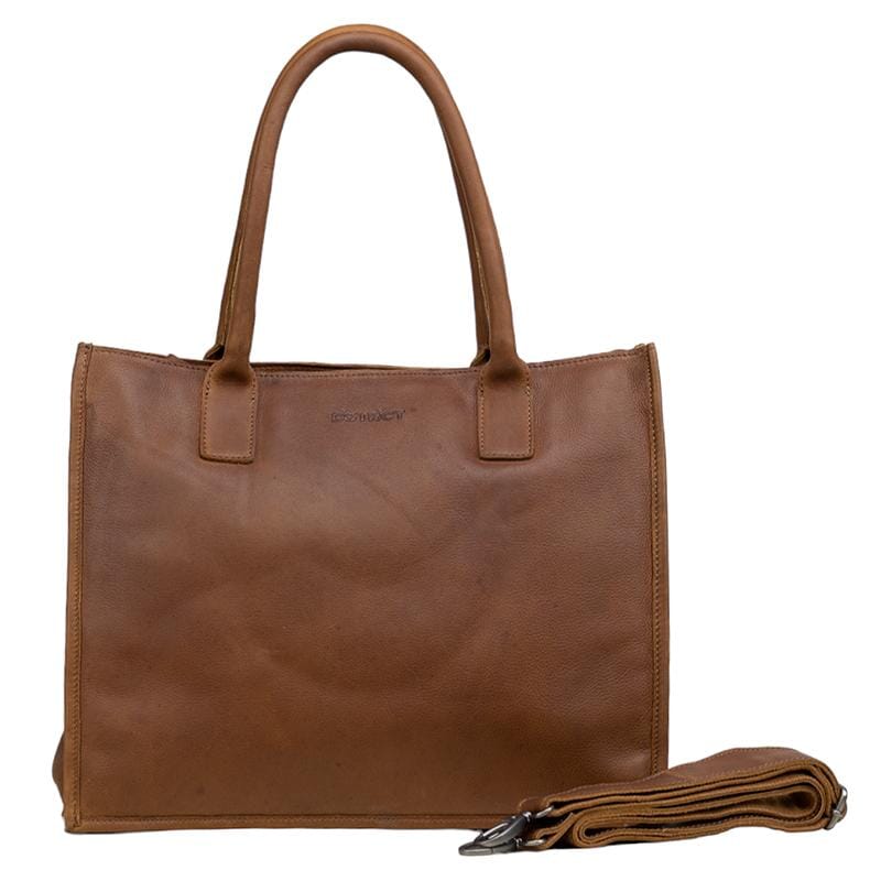 DSTRCT Preston Park Shopper Laptoptas 15" Cognac Dstrct 