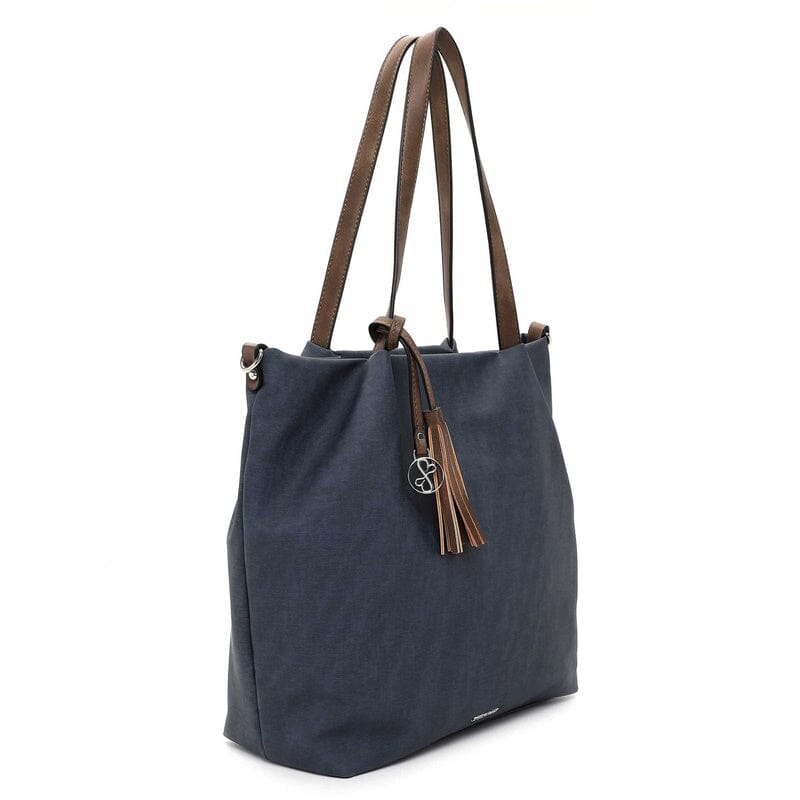 Emily & Noah Elke Bag in Bag Shopper L Blue Taupe Emily & Noah 