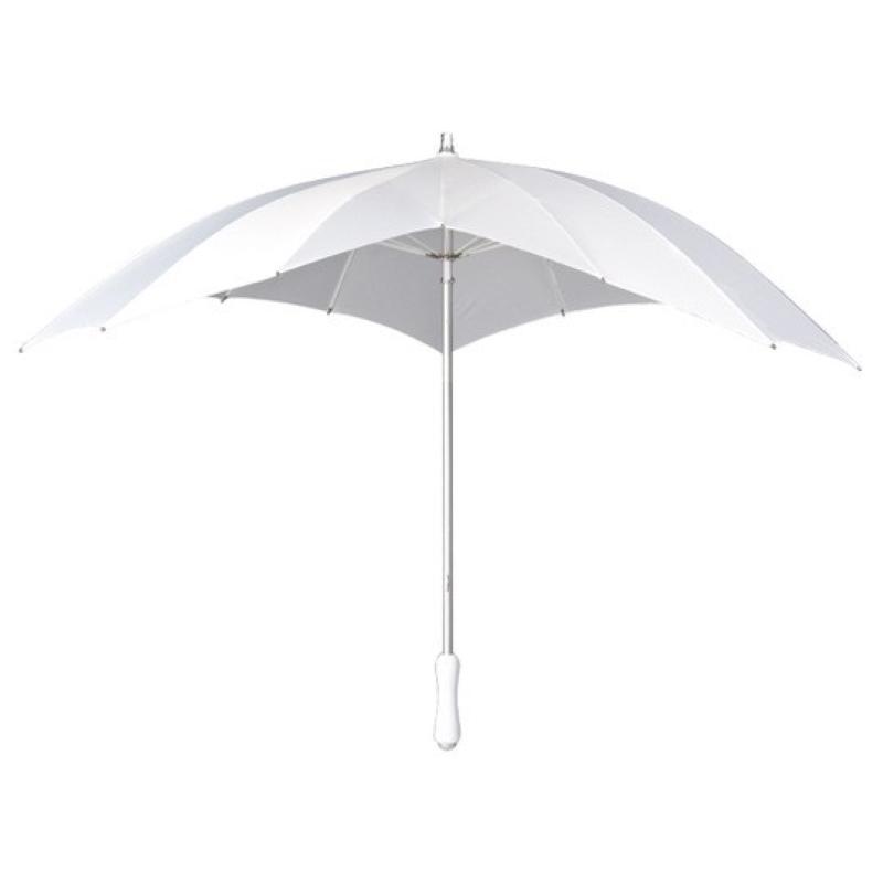 Falconetti Hartvormige Paraplu Wit Falconetti