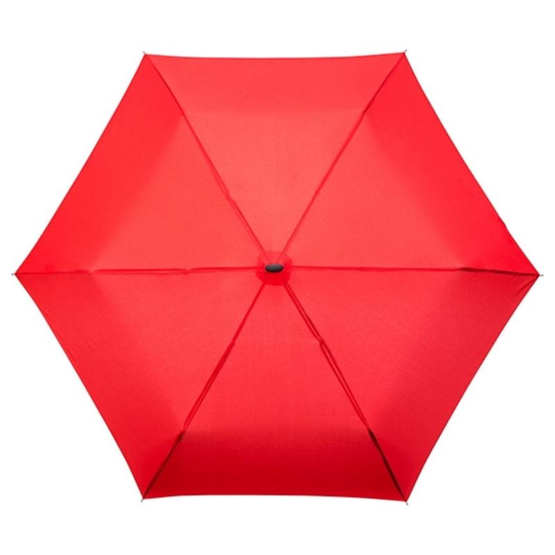 Falconetti MiniMax Platte Opvouwbare Paraplu Rood Falconetti