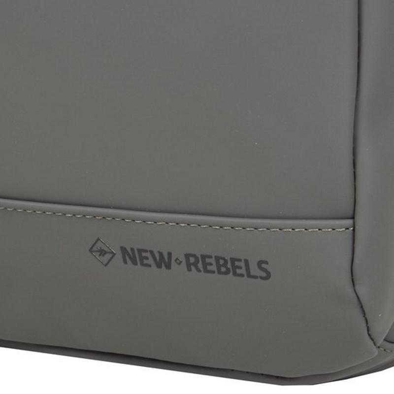New Rebels Harper 9 Liter Waterproof Rugzak met Laptopvak 13,3" Antraciet Grijs New Rebels 