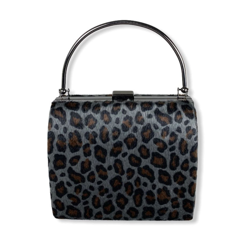 Party Bag Clutch Anora Leopard Grey Party Bag