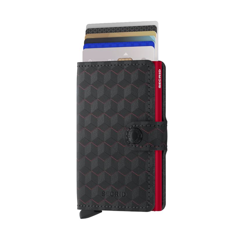 Secrid Mini Wallet Optical Black Red Secrid