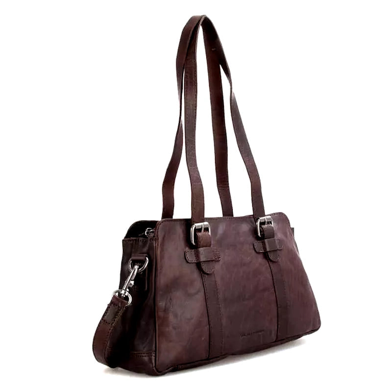 Spikes & Sparrow Bronco Oklahoma Shoulderbag / Shopper Brown Spikes & Sparrow 