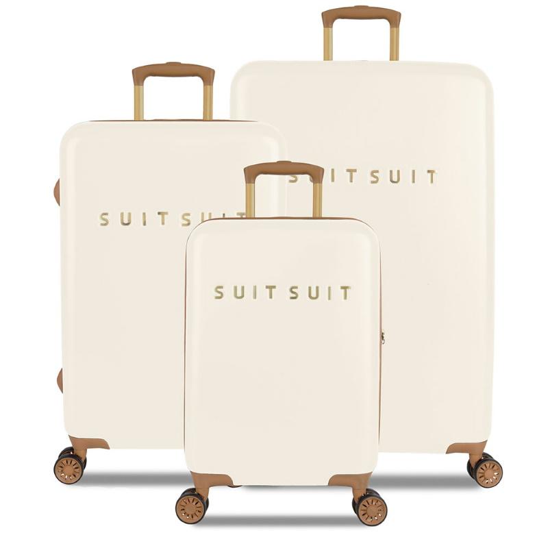 SuitSuit Fab Seventies Handbagage Spinner 55 Antique White SUITSUIT