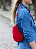 The Healthy Back Bag Baglett Textured Nylon Crimson Red Healthy Back Bag 